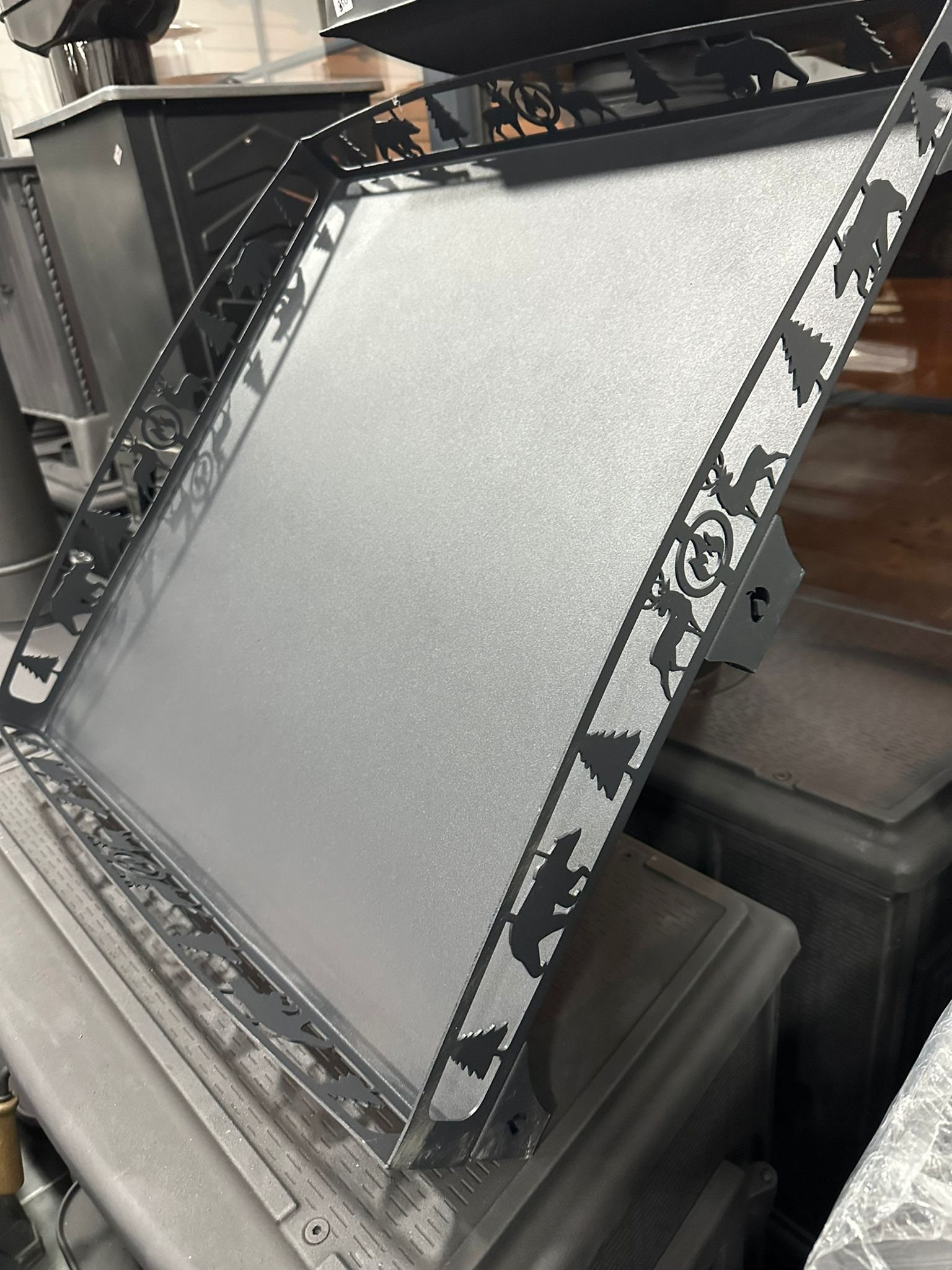 Metal Wood Stove Bottom Tray, Metal Wood Stove Plate Etsy