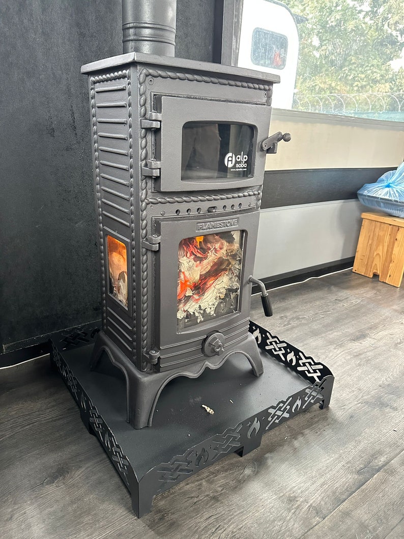 Cast Iron Wood Stove With Oven, Wood Cook Stov, for Tiny House, Cabin