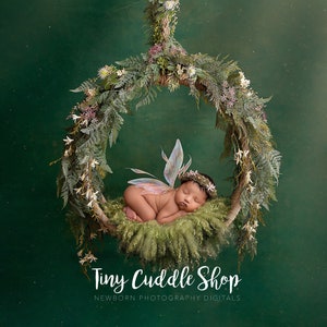 Newborn Digital Swing Background, Newborn Digital Backdrop, Newborn Photography Swing Hanging forest swing, fairy, whimsical, magical