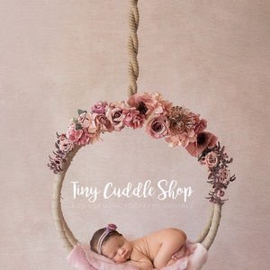 Newborn Digital Swing Background, Newborn  Digital Backdrop, Newborn Photography Swing muave pink dusty pink