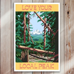 Love Your Local Peak - High quality art print