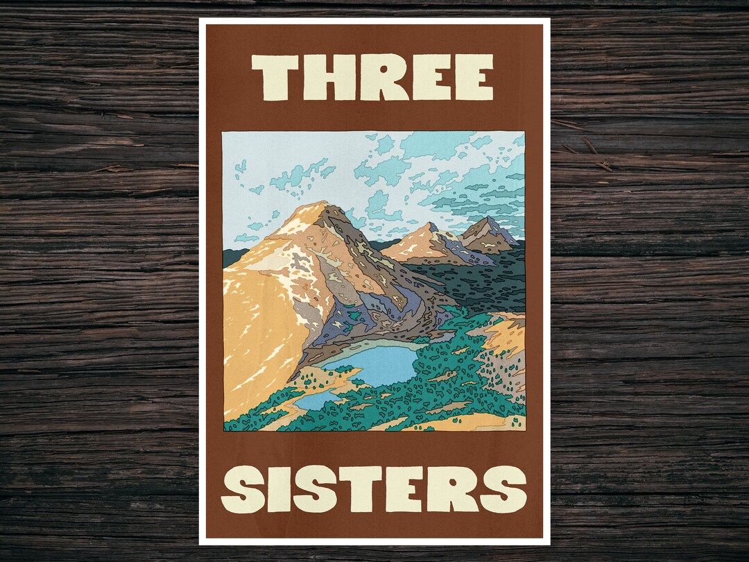 Three Sisters - Original High Quality Art Print - Etsy