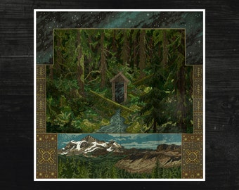 Les loups dans la salle du trône (oeuvre d'art hommage) - Art black metal - Black metal cascadien