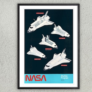 NASA - Shuttle Program - Original art print-poster - Illustration