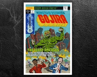 Gojira Poster —  Music poster - Heavy metal art