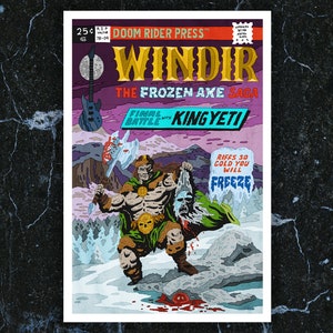 Windir Art Poster — A tribute to the Norwegian metal band - High quality archival art print
