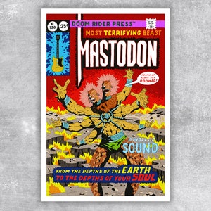 Mastodon art poster