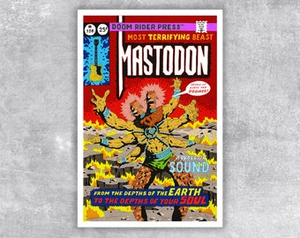 Mastodon art poster