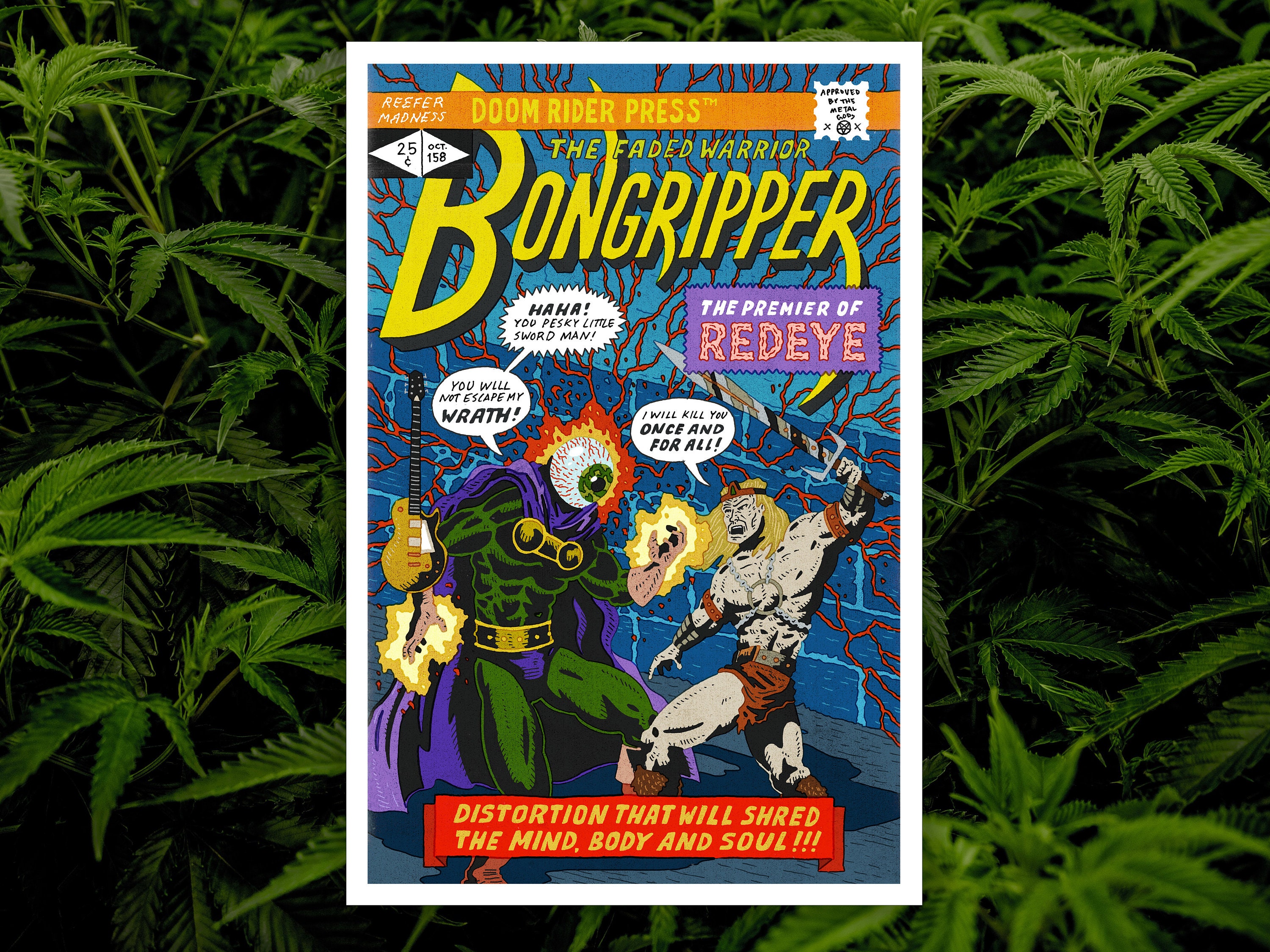 Bongripper Art Poster — A Tribute to the Legendary Stoner Doom Metal ...