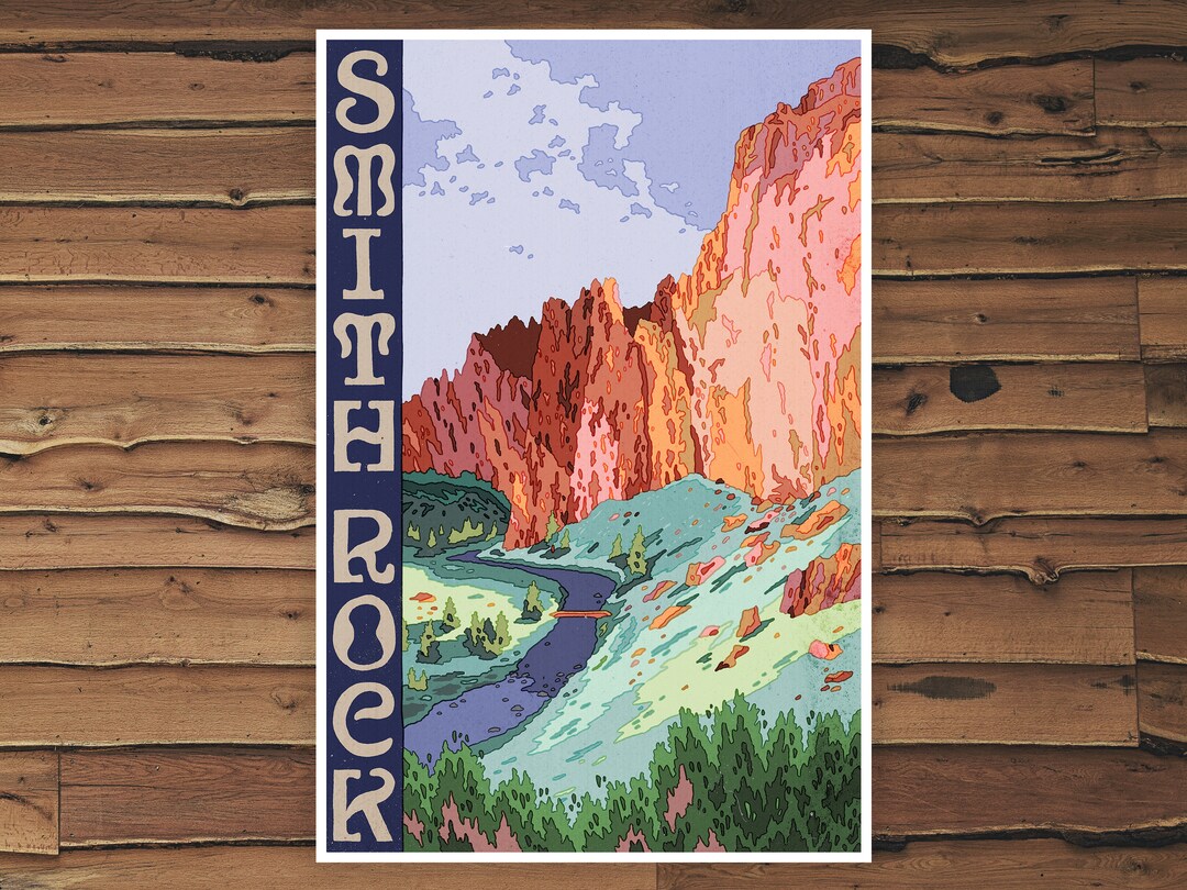 Smith Rocks Artwork Smith Rock - Original High Quality Art Print - Etsy