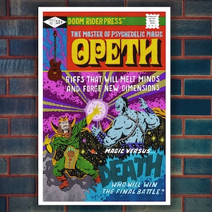 Opeth Art Poster — Un tributo a la legendaria banda de metal progresivo - Impresión de arte de archivo de alta calidad