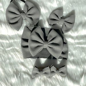 LC Bows in Gray