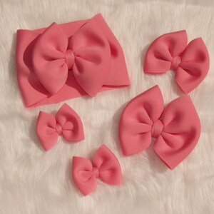 LC Puff Bows in Pink