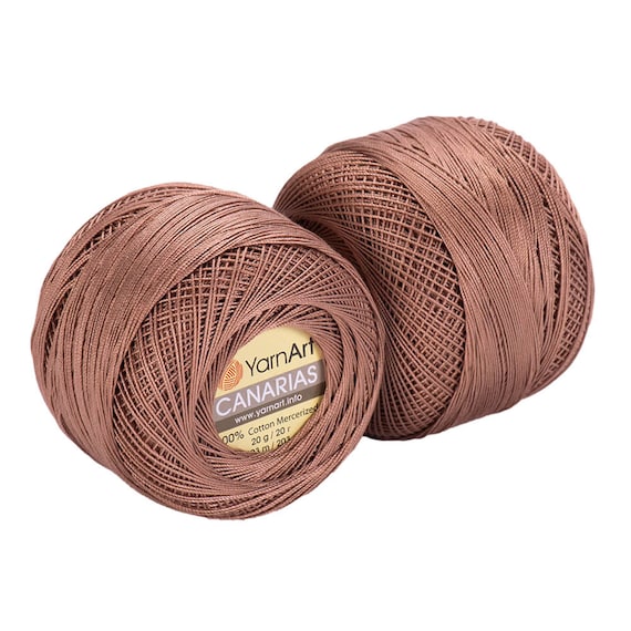 Yarnart Canarias Mercerized Thread Silky Shiny Cotton Lace Hand Crochet Yarn  20g 203m 