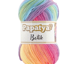 Papatya Batik Yarn Pastel Mandala, Cake Marbled