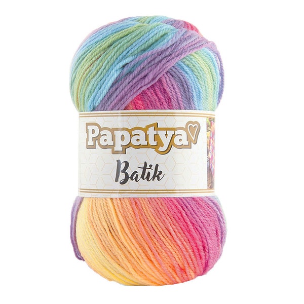 Papatya Batik Yarn Pastel Mandala, Cake Marbled