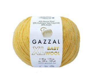 Gazzal Baby Wool XL 50g Yarn 100m