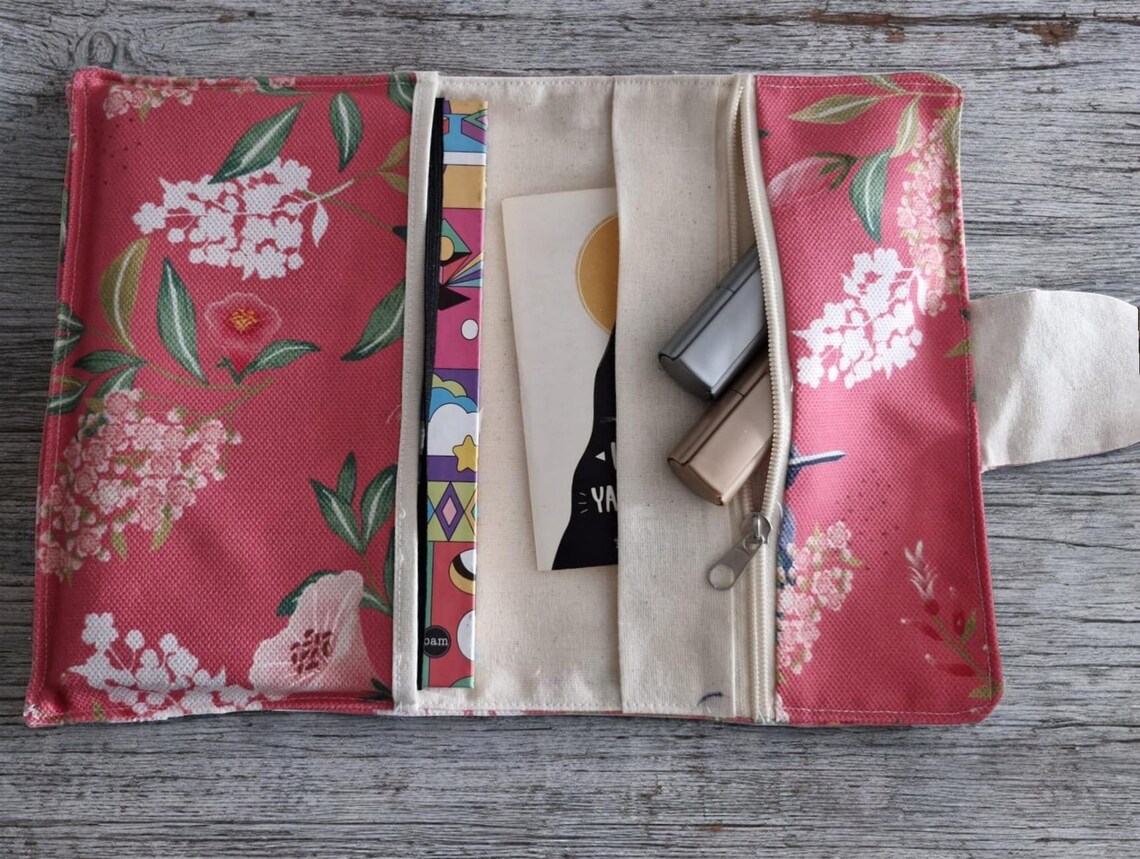 DIY Fabric Book Cover Sewing Pattern: A5 Notebook, Ipad, Laptop ...