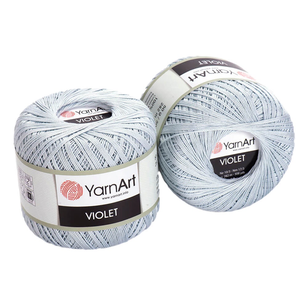 Violet Yarnart Mercerized Cotton Yarn for Knitting Crochet Yarn