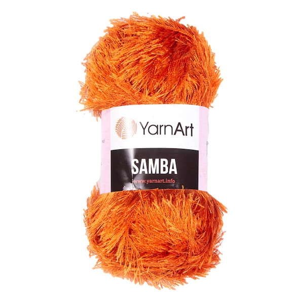 YarnArt Samba Eyelash Fluffy Yarn Polyester, Amigurumi Doll Animal Hair 100g 150m
