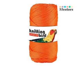 KnittingBirdShop Polyester Shiny Macrame Cord 2mm 200g 220m