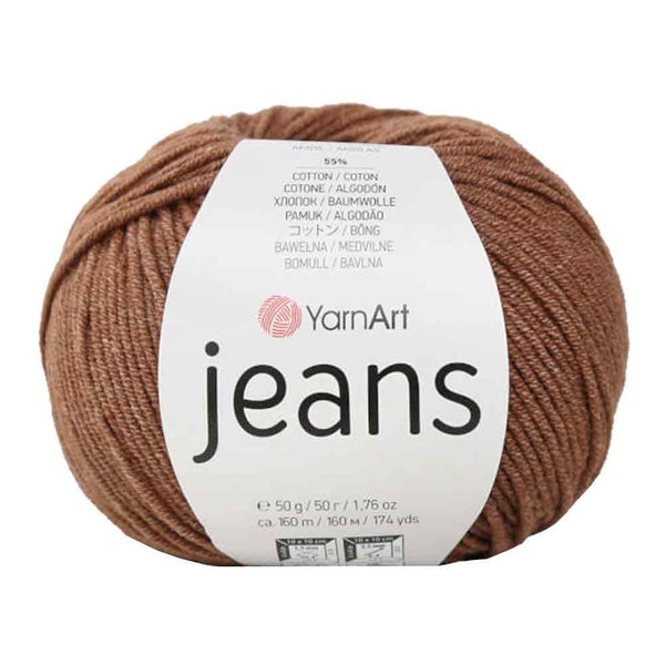 Yarn Art Jeans Cotton Yarn Amigurumi Baby 50g 160m 1.76oz 174yards