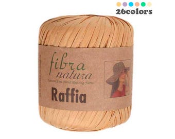Natuurlijk raffiapapiergaren Fibra Natura voor tas, hoed, accessoires Touw rayon