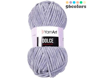 Yarn Art Dolce Chenille Yarn Baby Soft for Amigurumi, Blanket Crochet