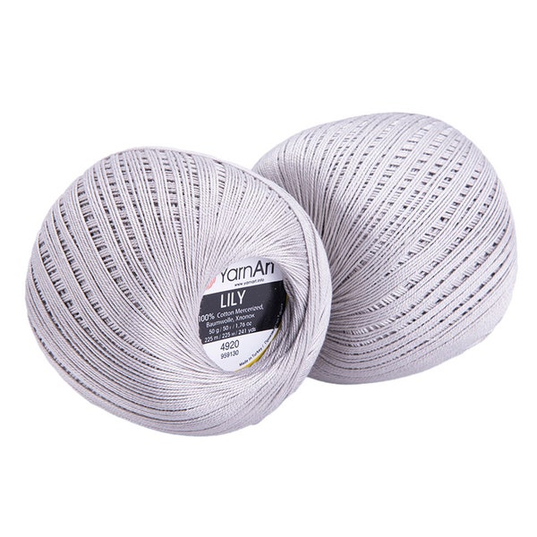YarnArt Lily Lace Mercerized Cotton Thread Embroidery Sewing 50g 225m