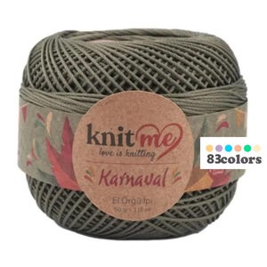 Knitme Karnaval pizzo filo ricamo uncinetto 50g 118 m
