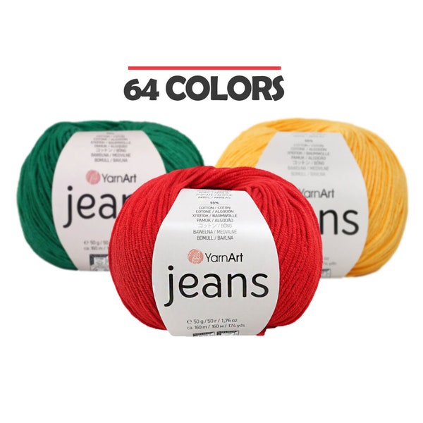 YarnArt Jeans Meilleur fil de coton Amigurumi 50g 160m