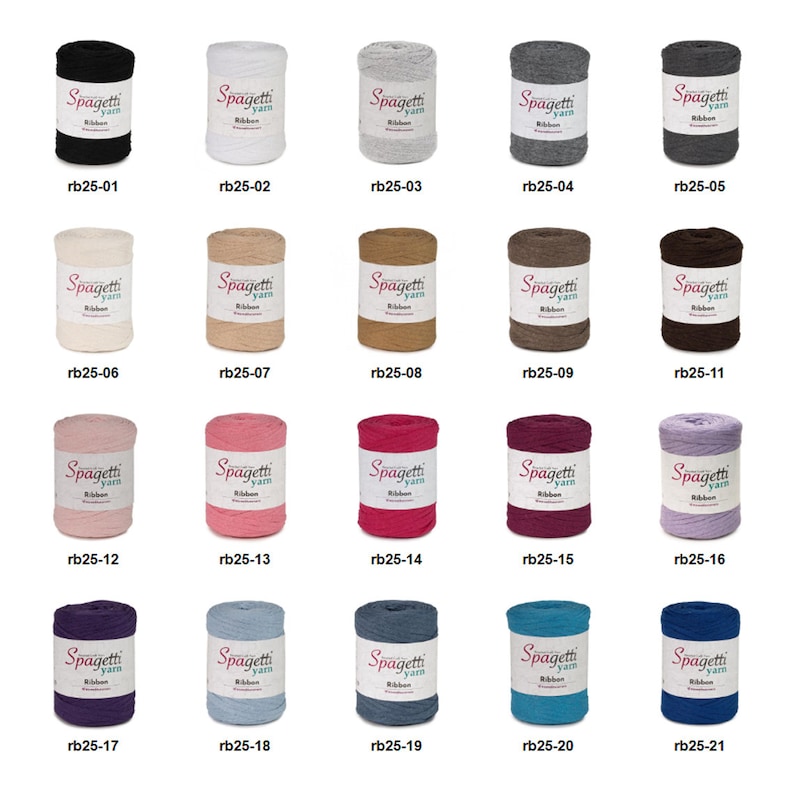 Spaghetti Ruby Ribbons Spagetti Ribbon Yarn 250g 130m - Etsy