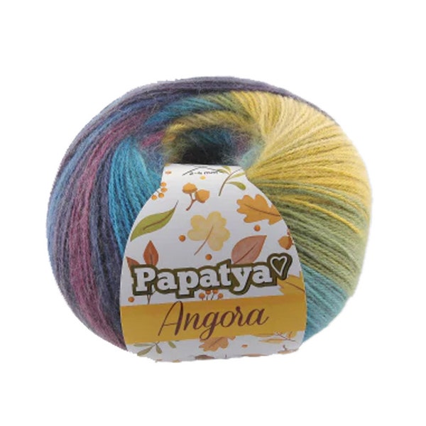 Papatya Angora Batik Yarn Pastel, Mandala, Ombre, Gradient, Rainbow 100g 550m