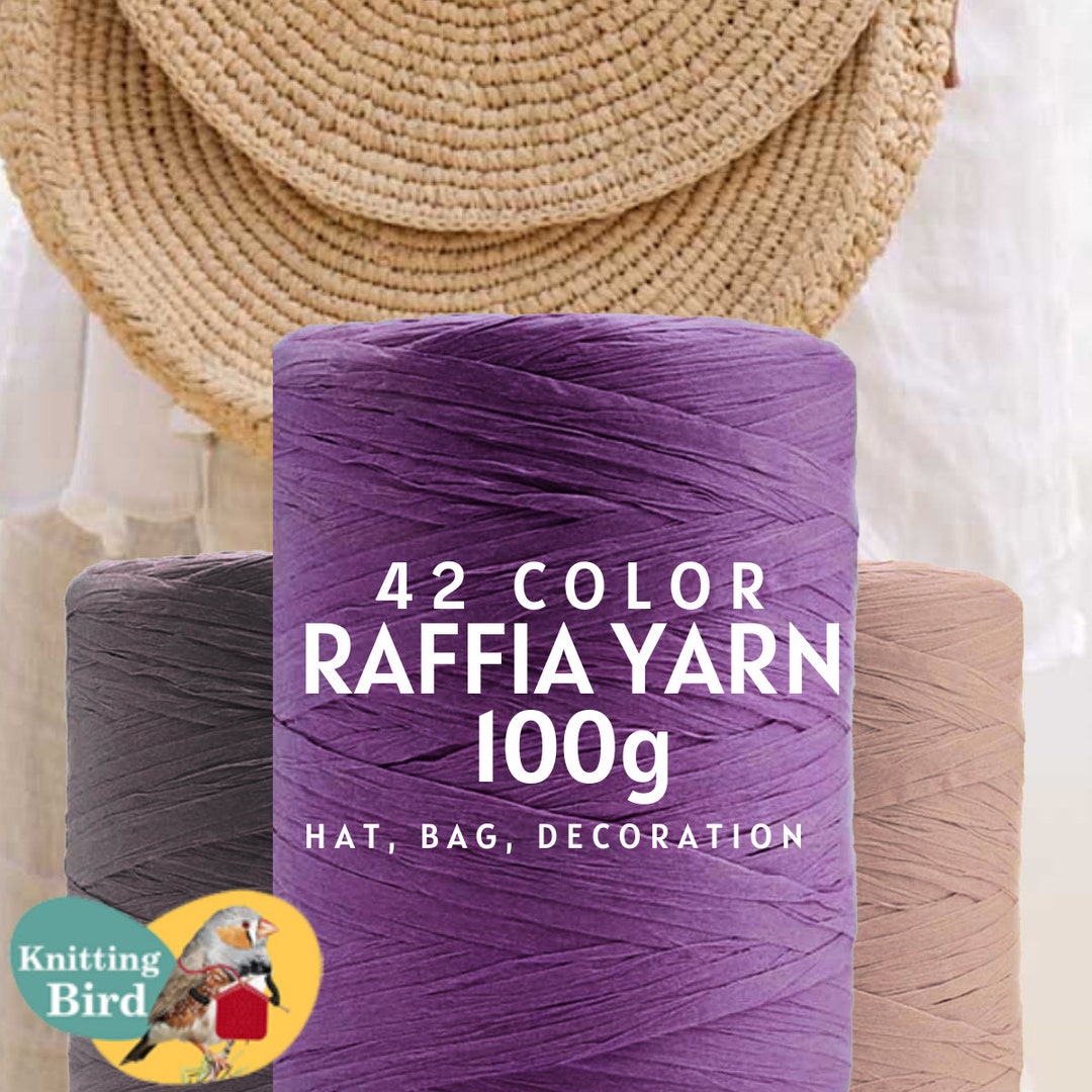 100G Raffia Paper Yarn Fibra Natura for Bag Hat Accessories - Etsy