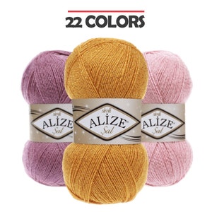 Alize Sal Simli Shawl Yarn Gold, Silver Glitter Yarn, Metallic, Shiny Şal Sim 100g 460m