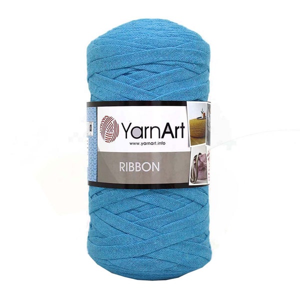 Yarnart ruban, fil de coton, sac néon, napperon, panier, coussin, fil à tricoter au crochet 250 g 8,8 oz, 125 m 136 yards