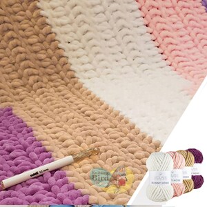 Example of a knitted blanket with Wolans.