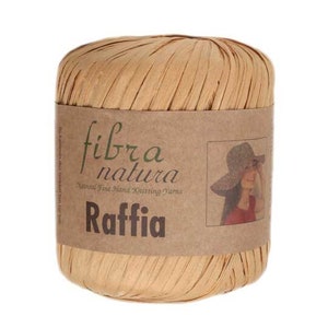 Natural Raffia Paper Yarn Fibra Natura for Bag, Hat, Accessories Rope Rayon