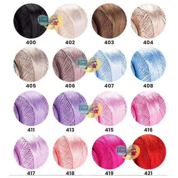 Yarn Art Tulip Lace Silky Thread Shiny Variegated Microfiber