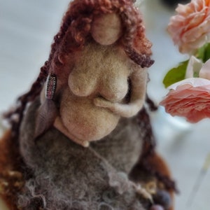 Mama Gaia Mother Earth Goddess Pagan doll birth altar Spirit doll Fertility doll Blessing way image 2
