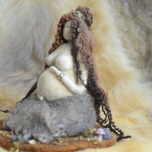 Mama Gaia Mother Earth Goddess Pagan doll birth altar Spirit doll Fertility doll Blessing way image 5