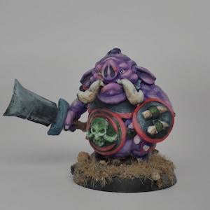 Painted miniature characters