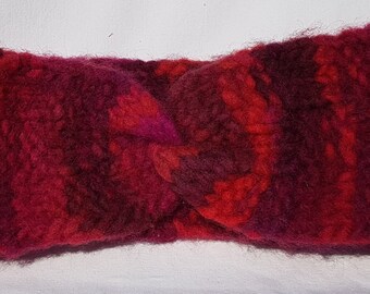 Pink felted headband (small)