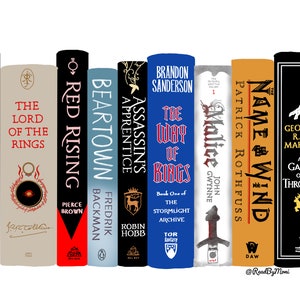 Custom Book Stack Illustration - DIGITAL ONLY - Up to 10 books