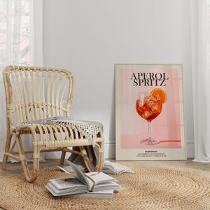 Stylish Aperol Spritz artwork, a must-have for cocktail enthusiasts.