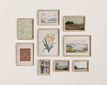 Vintage Gallery Wall Art Set: French Country Landscape Prints (Digital Download)