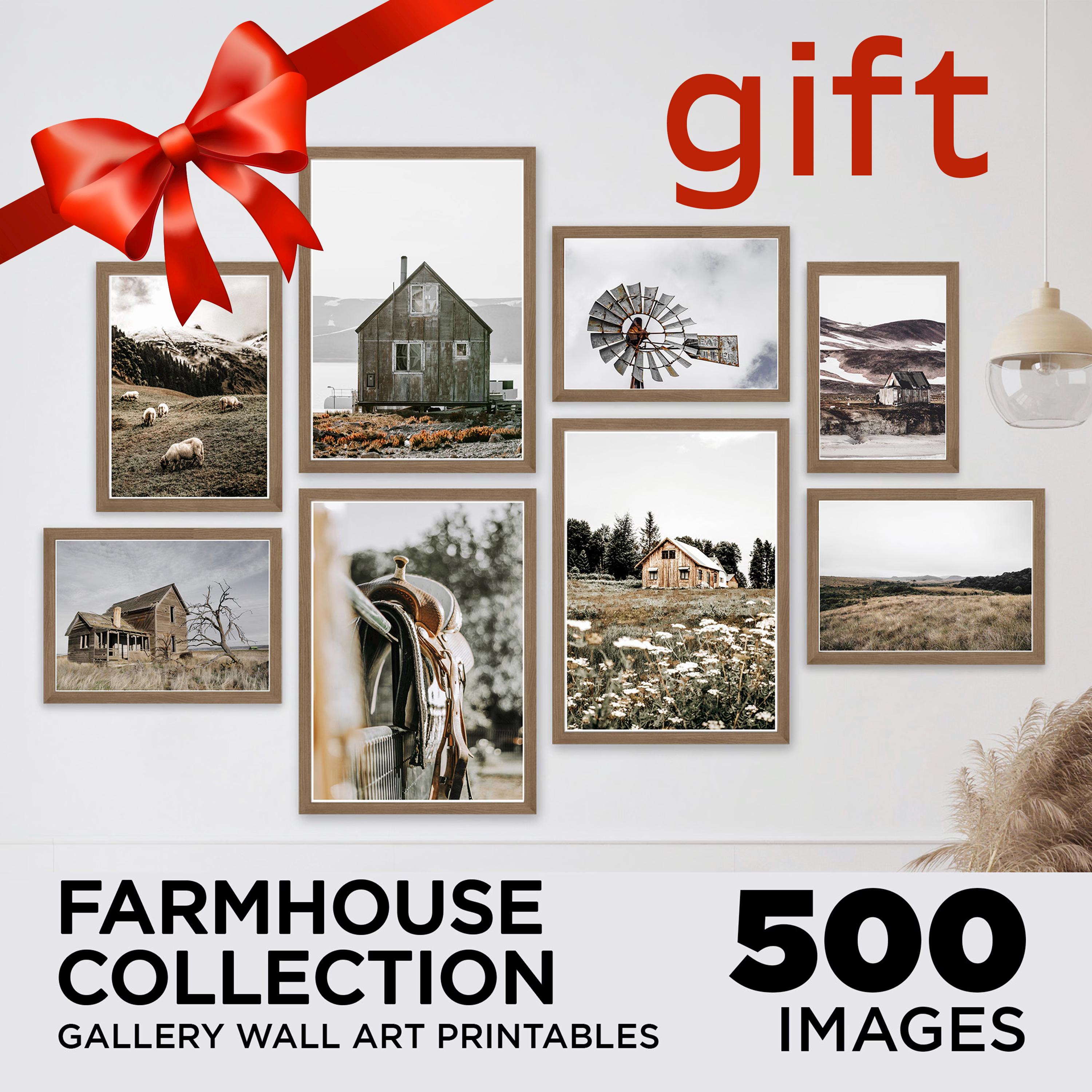 French Country Gallery Wall Art Set, Vintage Farmhouse Print Bundle ...