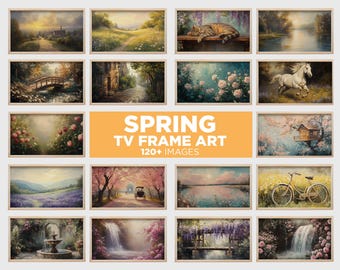 Vintage Spring TV Art: Wildflower Field Samsung Frame Bundle (Digital Download)
