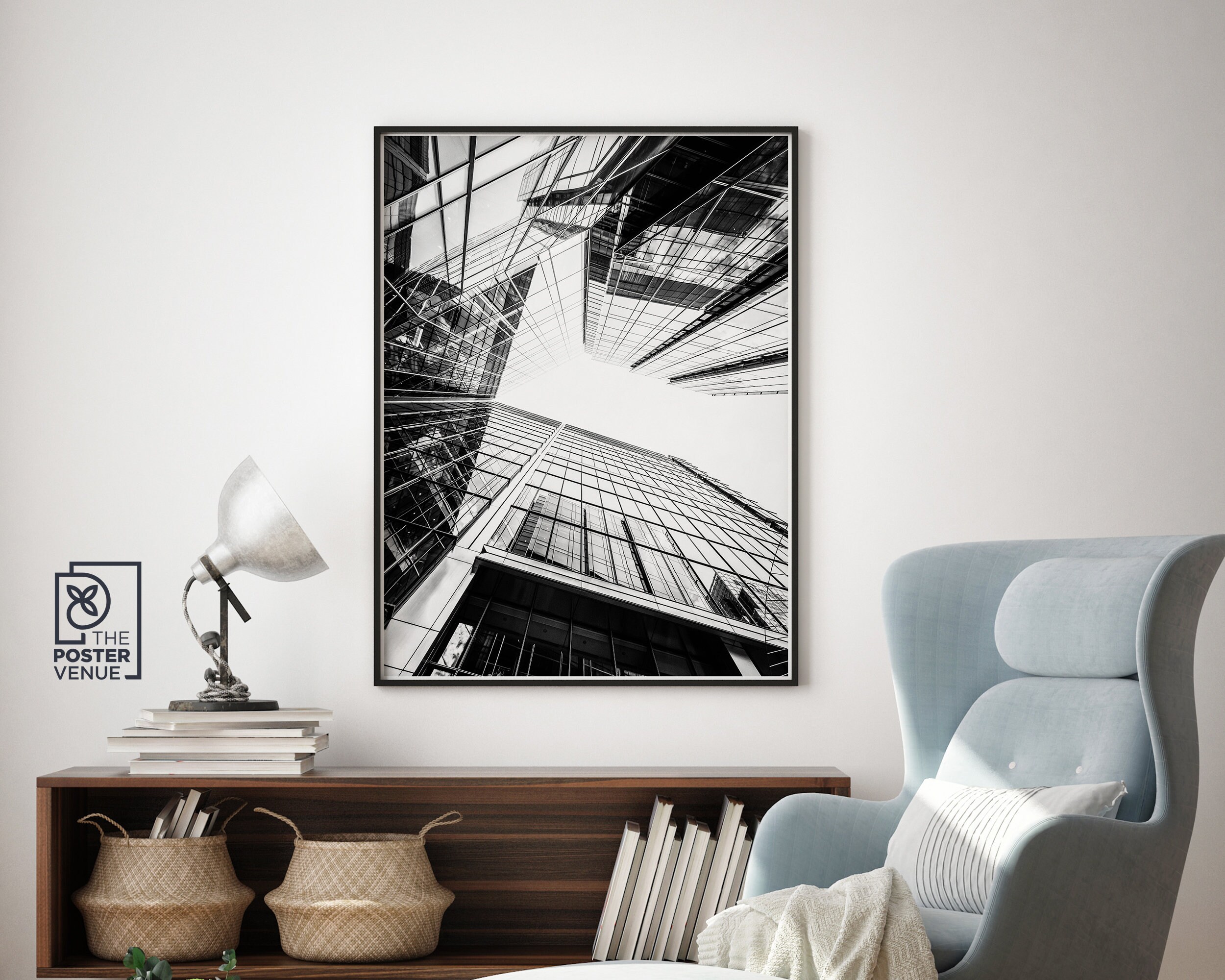 Black & White Architectural Wall Art Set Black White Wall - Etsy