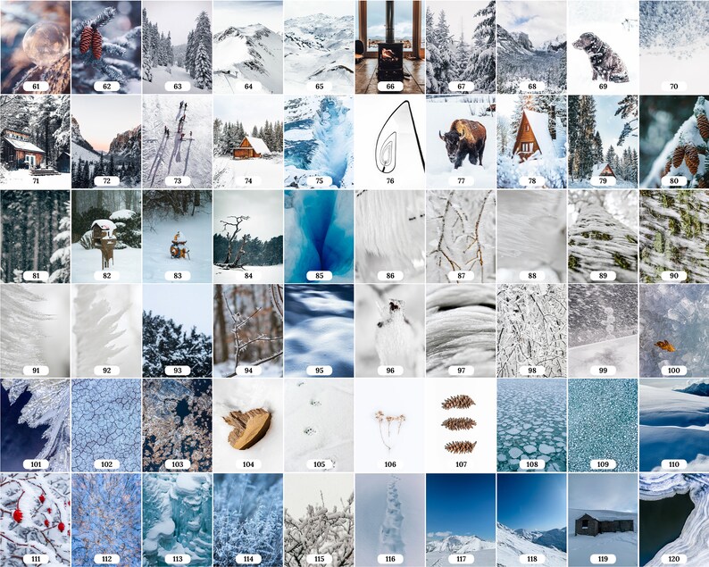 Winter Prints, Farmhouse Christmas Gallery Wall Art, Reindeer Prints, Rustic Holiday Prints, Cozy Mountain Poster, Snowy Forest Prints